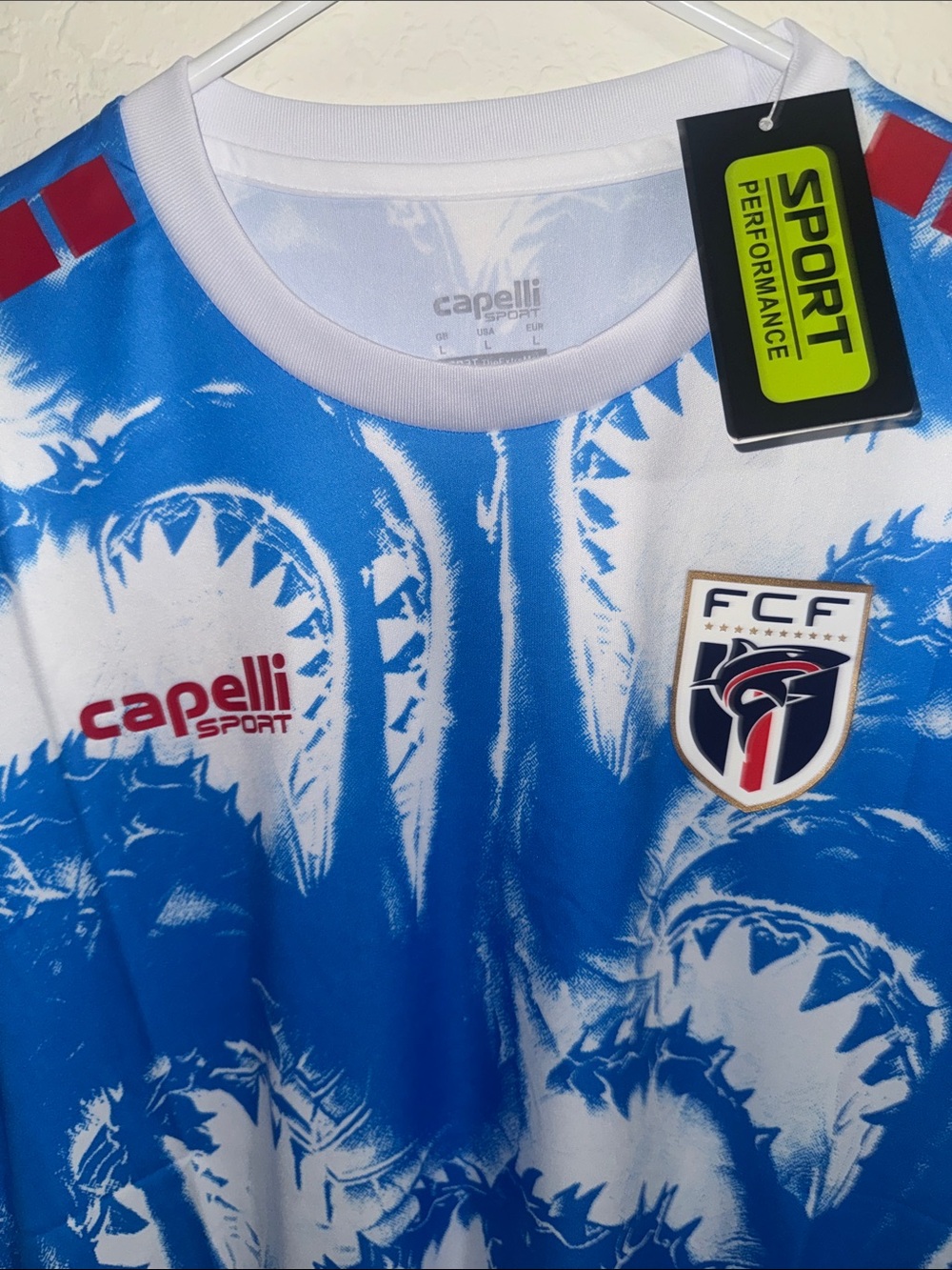✅NWT Cape Verde Cabo Verde World Cup 2026 Blue White Soccer Jersey - Picture 5 of 10